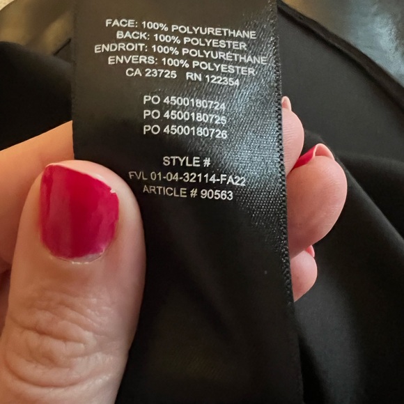 Aritzia Babaton Pelli Faux Leather Shirt Jacket - XL - Picture 5 of 6